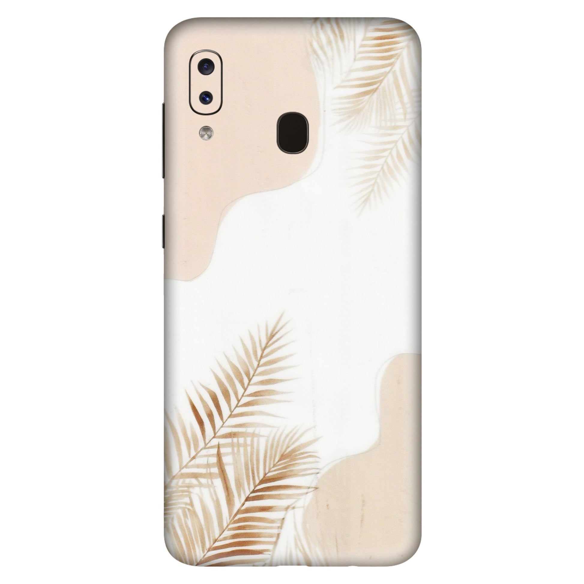 Samsung A/S Series Phone Skins (All Models) - Gold Petals Abstract - Transparent Finish (T-08) Samsung Galaxy A20S