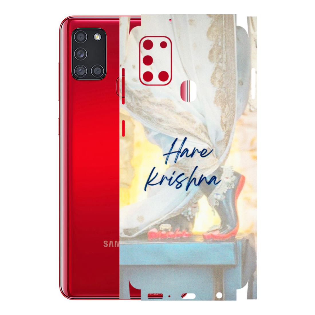Samsung A/S Series Phone Skins (All Models) - Hare Krishna - 3D Embossed Finish (L-03) Samsung Galaxy A21S