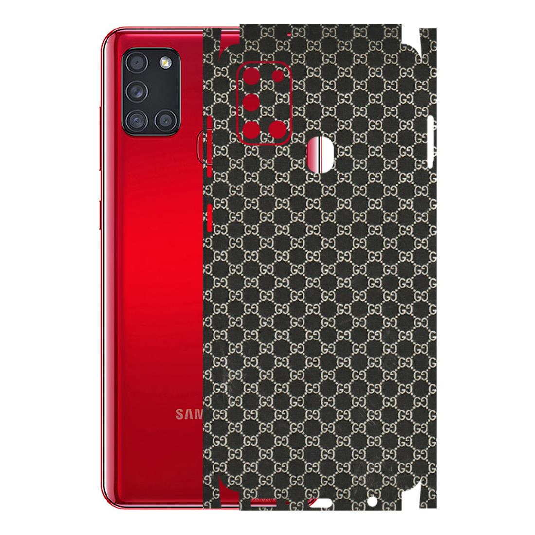 Samsung A/S Series Phone Skins (All Models) - Black G Print - 3D Embossed Finish (L-109) Samsung Galaxy A21S