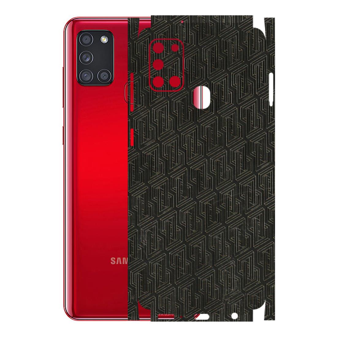 Samsung A/S Series Phone Skins (All Models) - Black Abstract Pattern - 3D Embossed Finish (L-117) Samsung Galaxy A21S