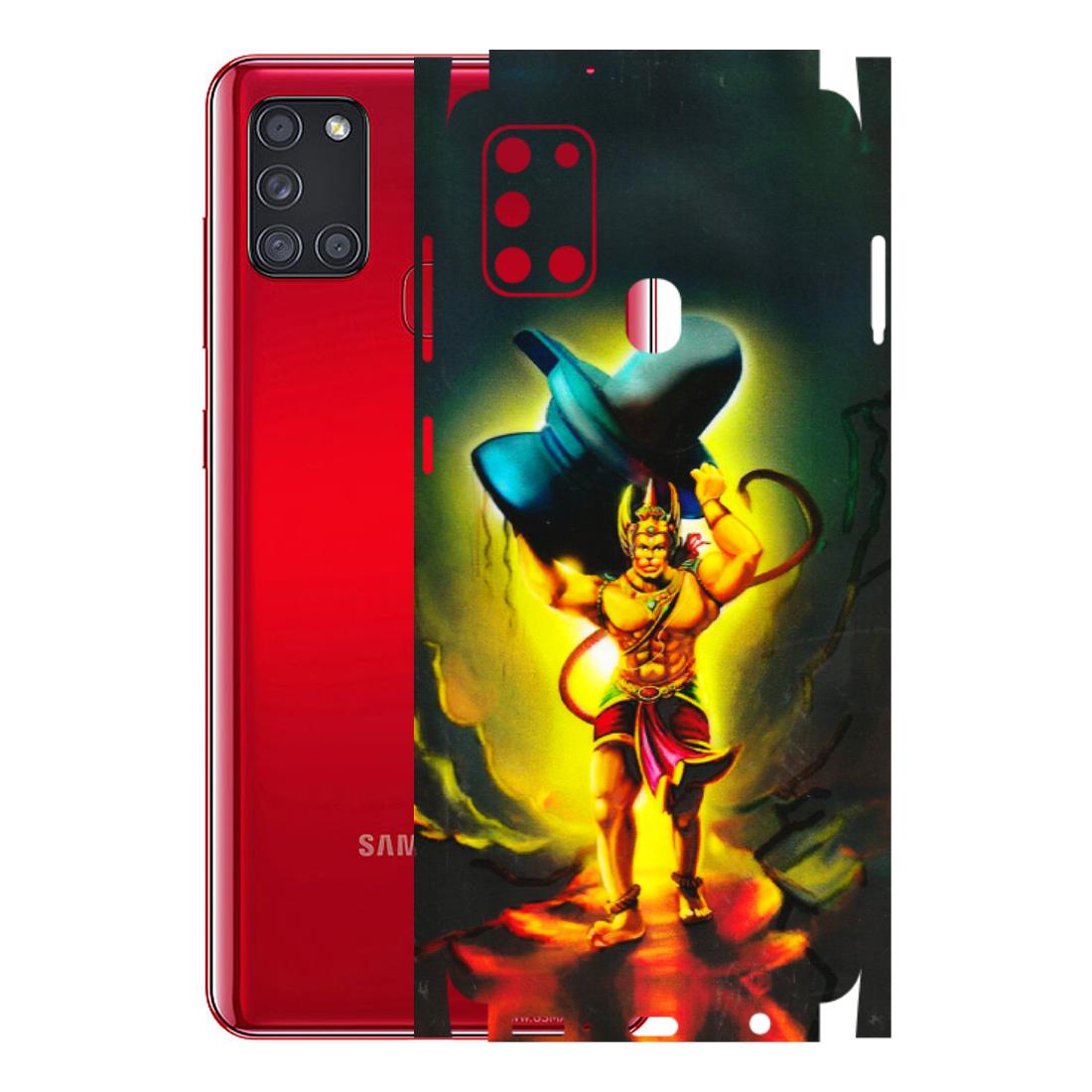 Samsung A/S Series Phone Skins (All Models) - Hanuman Ji - 3D Embossed Finish (L-128) Samsung Galaxy A21S
