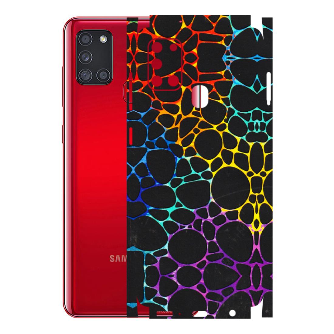 Samsung A/S Series Phone Skins (All Models) - Abstract Art MultiColour - 3D Embossed Finish (L-133) Samsung Galaxy A21S