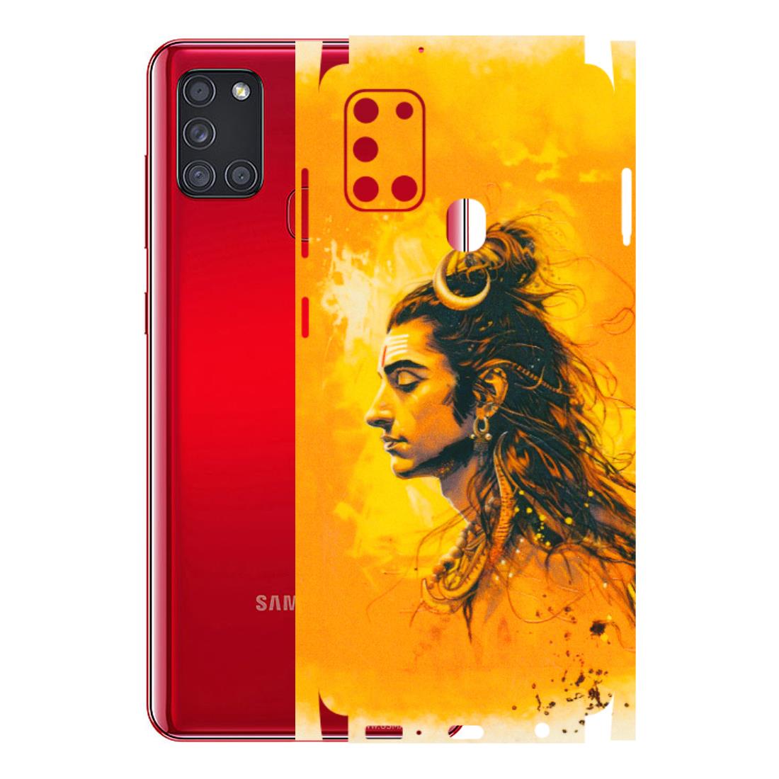 Samsung A/S Series Phone Skins (All Models) - Shiv Shakti - 3D Embossed Finish (L-14) Samsung Galaxy A21S
