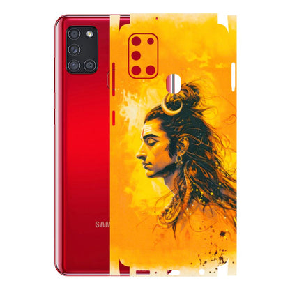 Samsung A/S Series Phone Skins (All Models) - Shiv Shakti - 3D Embossed Finish (L-14) Samsung Galaxy A21S