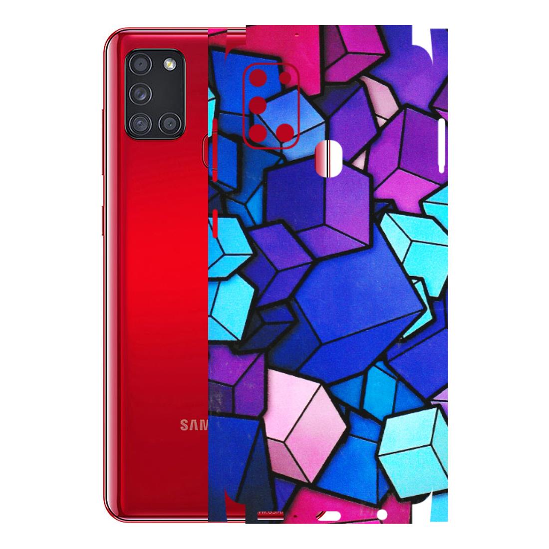 Samsung A/S Series Phone Skins (All Models) - Cube Doodle - 3D Embossed Finish (L-141) Samsung Galaxy A21S
