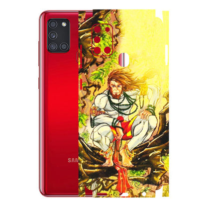 Samsung A/S Series Phone Skins (All Models) - Lord Hanuman - 3D Embossed Finish (L-152) Samsung Galaxy A21S