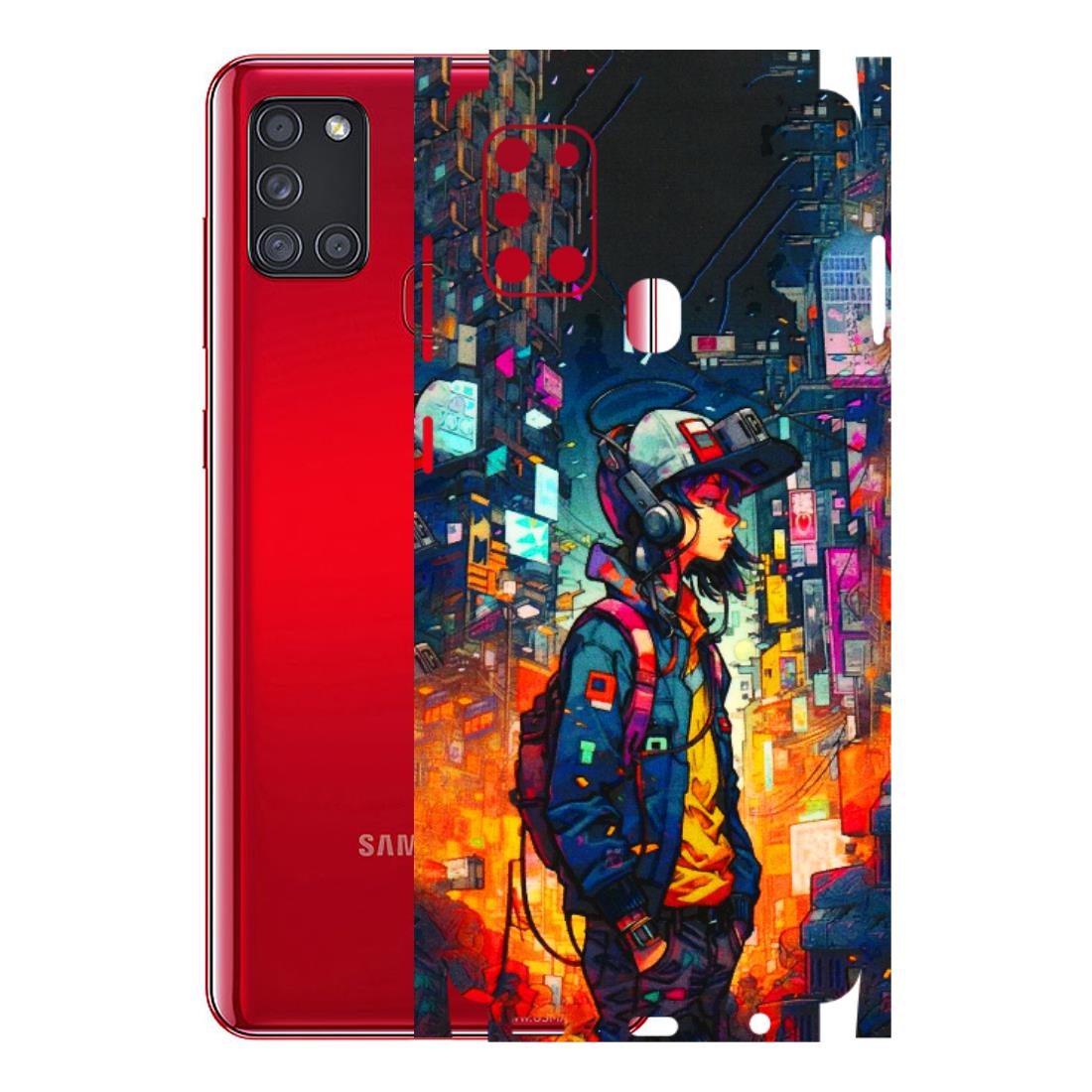Samsung A/S Series Phone Skins (All Models) - Street Anime Guy - 3D Embossed Finish (L-158) Samsung Galaxy A21S