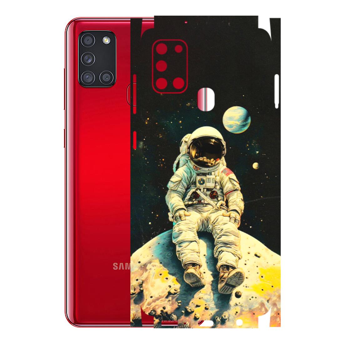 Samsung A/S Series Phone Skins (All Models) - Astronaut in Space - 3D Embossed Finish (L-16) Samsung Galaxy A21S