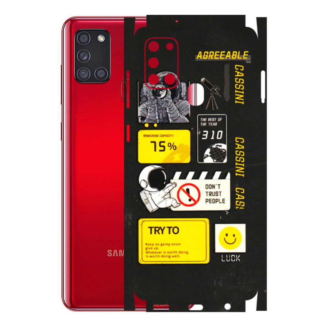 Samsung A/S Series Phone Skins (All Models) - Black Cassini - 3D Embossed Finish (L-161) Samsung Galaxy A21S