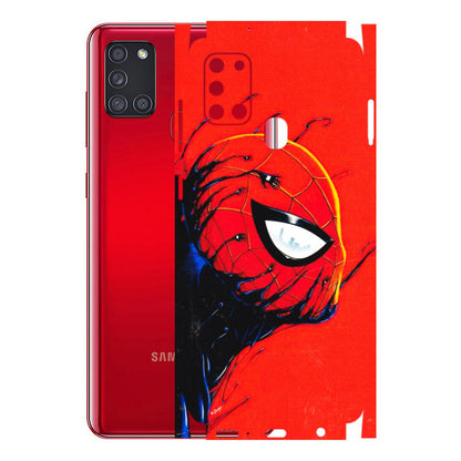 Samsung A/S Series Phone Skins (All Models) - Spiderman Face Venom - 3D Embossed Finish (L-165) Samsung Galaxy A21S