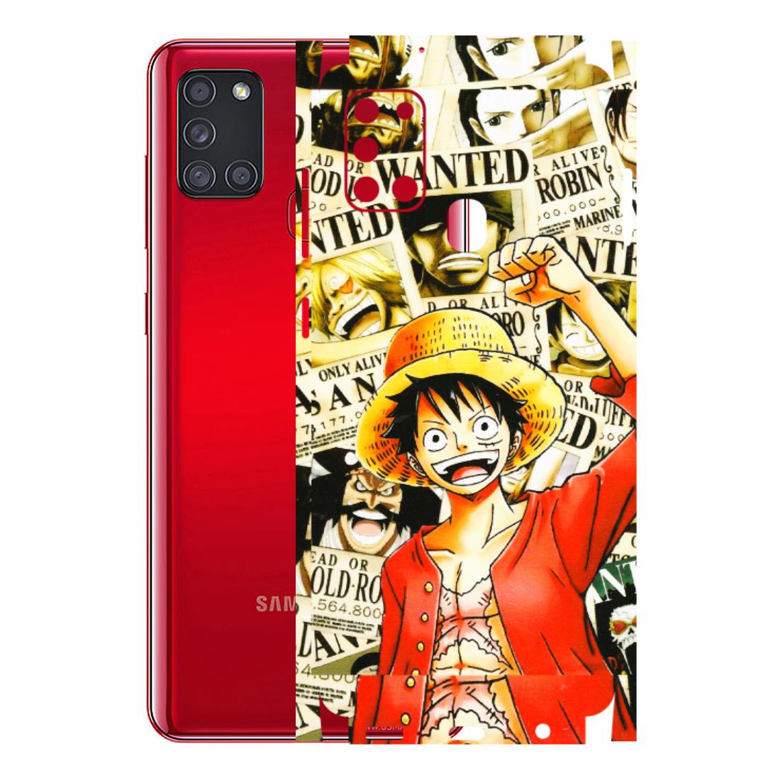 Samsung A/S Series Phone Skins (All Models) - Luffy Anime - 3D Embossed Finish (L-177) Samsung Galaxy A21S