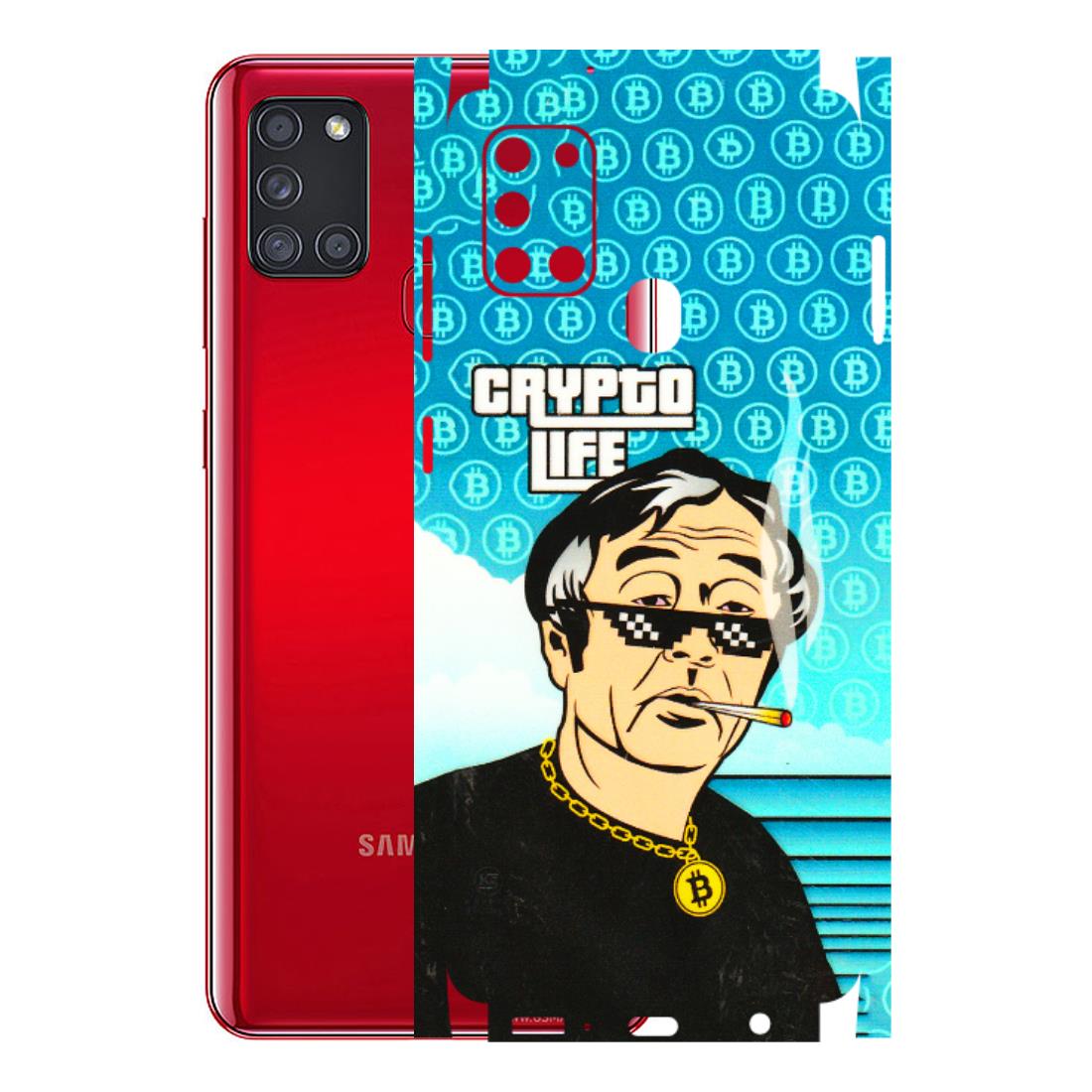 Samsung A/S Series Phone Skins (All Models) - Crypto Thug Life - 3D Embossed Finish (L-179) Samsung Galaxy A21S