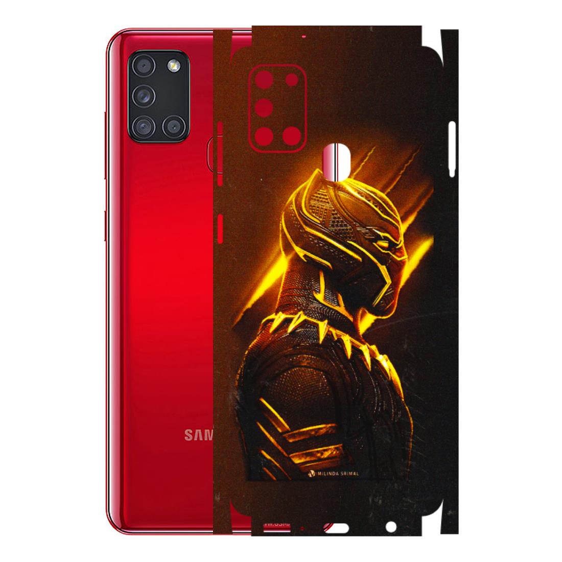 Samsung A/S Series Phone Skins (All Models) - Gold Black Panther - 3D Embossed Finish (L-181) Samsung Galaxy A21S