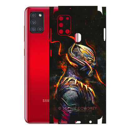 Samsung A/S Series Phone Skins (All Models) - Black Panther - 3D Embossed Finish (L-190) Samsung Galaxy A21S