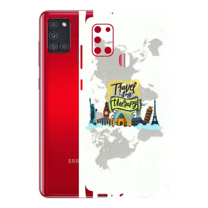 Samsung A/S Series Phone Skins (All Models) - Travel Therapy - 3D Embossed Finish (L-199) Samsung Galaxy A21S