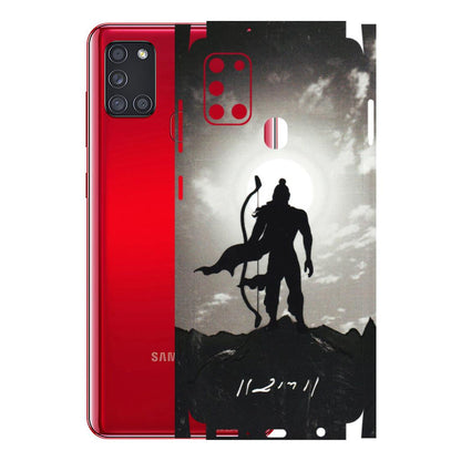 Samsung A/S Series Phone Skins (All Models) - Jai Siya Ram - 3D Embossed Finish (L-200) Samsung Galaxy A21S