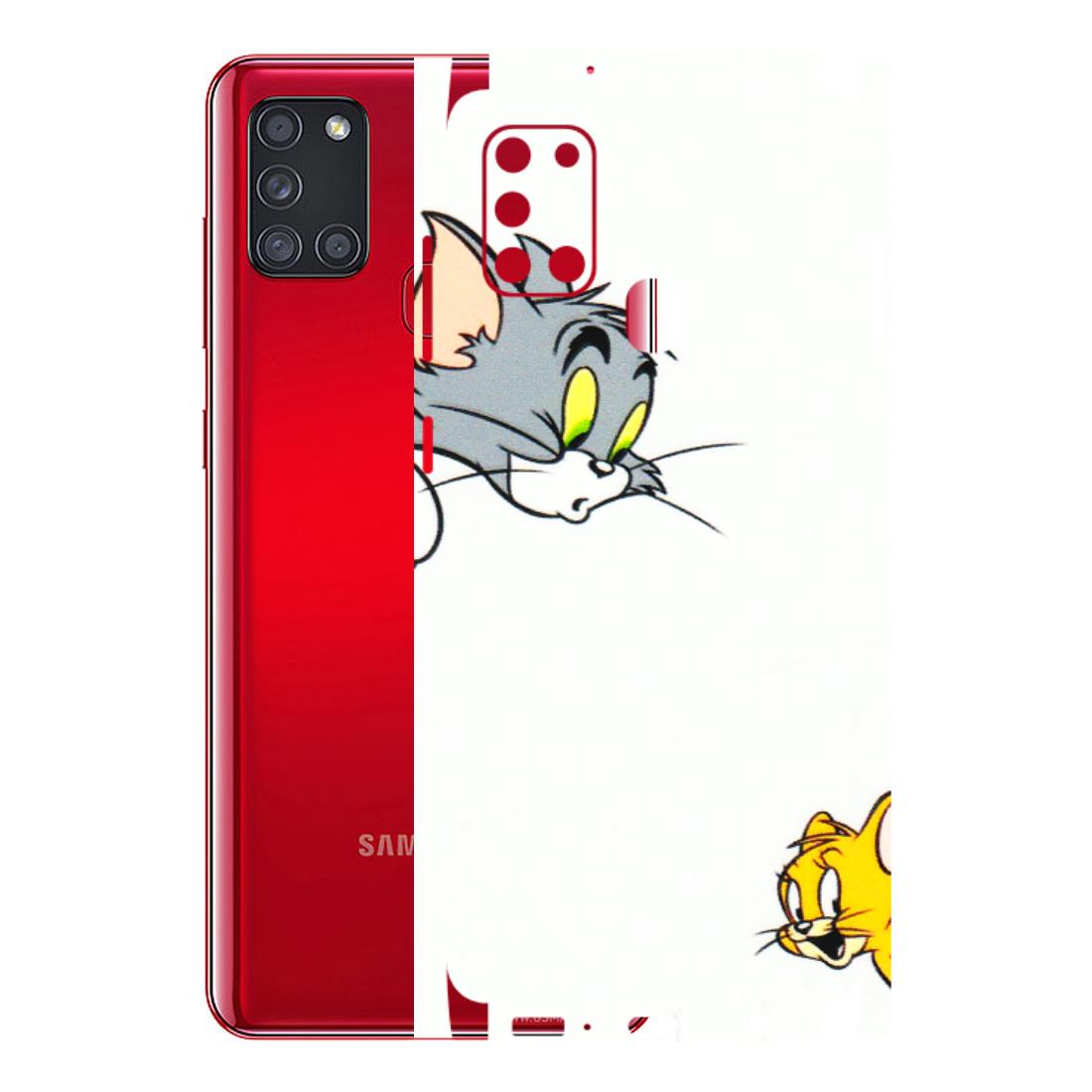 Samsung A/S Series Phone Skins (All Models) - Cute Tom And Jerry - 3D Embossed Finish (L-220) Samsung Galaxy A21S