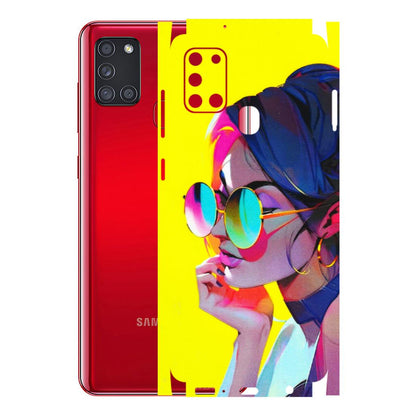 Samsung A/S Series Phone Skins (All Models) - Bold Stylish Girl - 3D Embossed Finish (L-222) Samsung Galaxy A21S