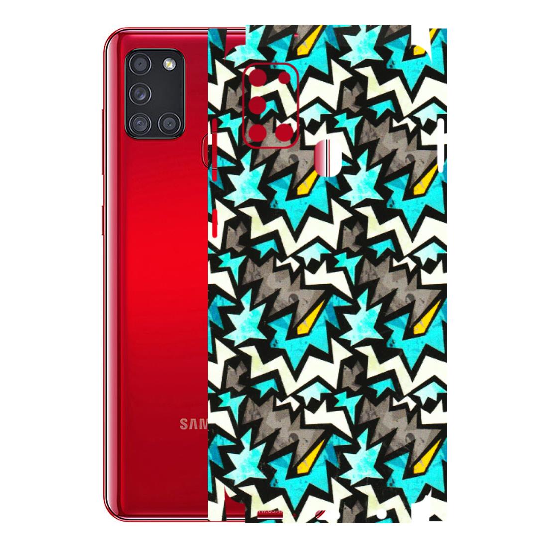 Samsung A/S Series Phone Skins (All Models) - Funky Zig Zag - 3D Embossed Finish (L-223) Samsung Galaxy A21S