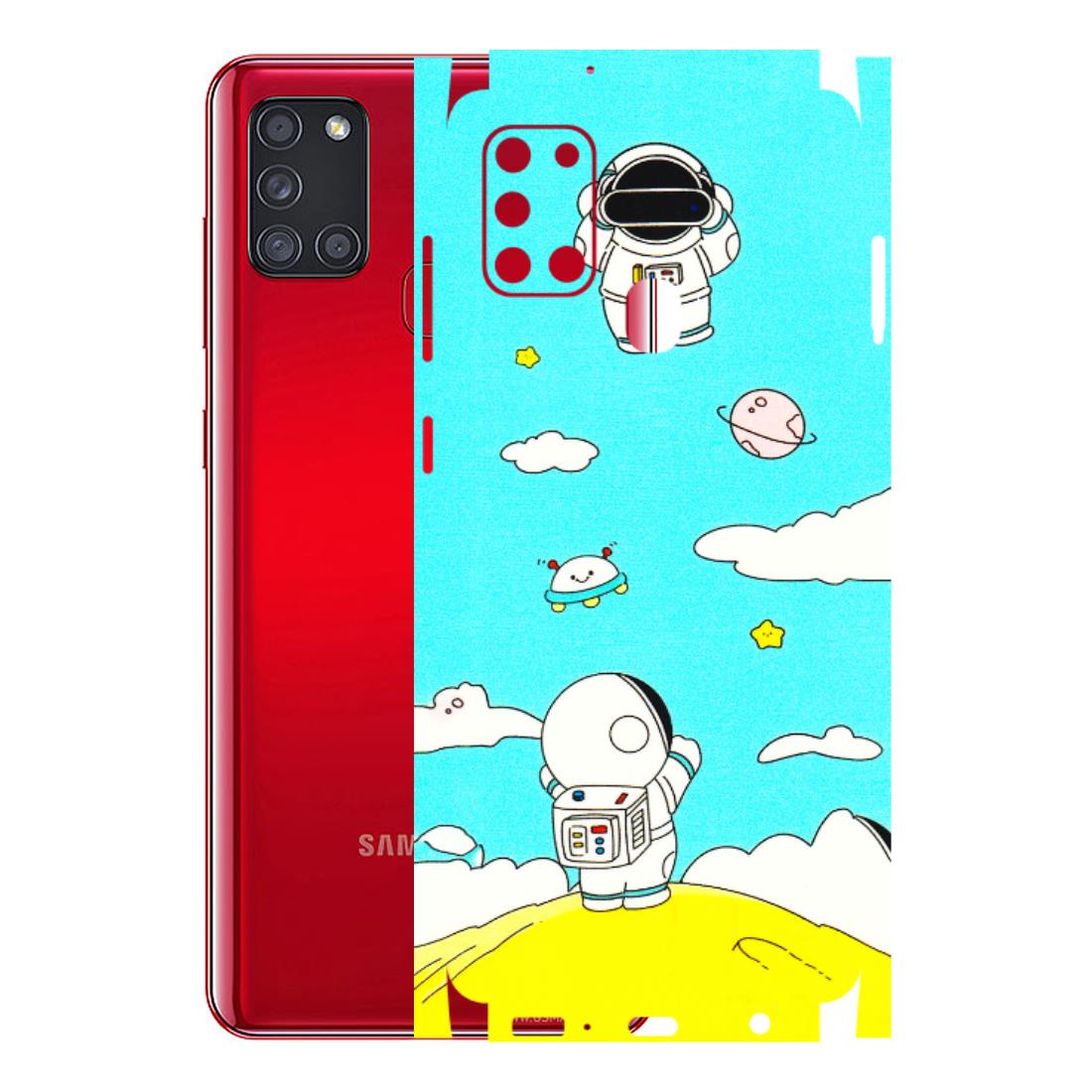 Samsung A/S Series Phone Skins (All Models) - Blue Skies Astro Float - 3D Embossed Finish (L-230) Samsung Galaxy A21S