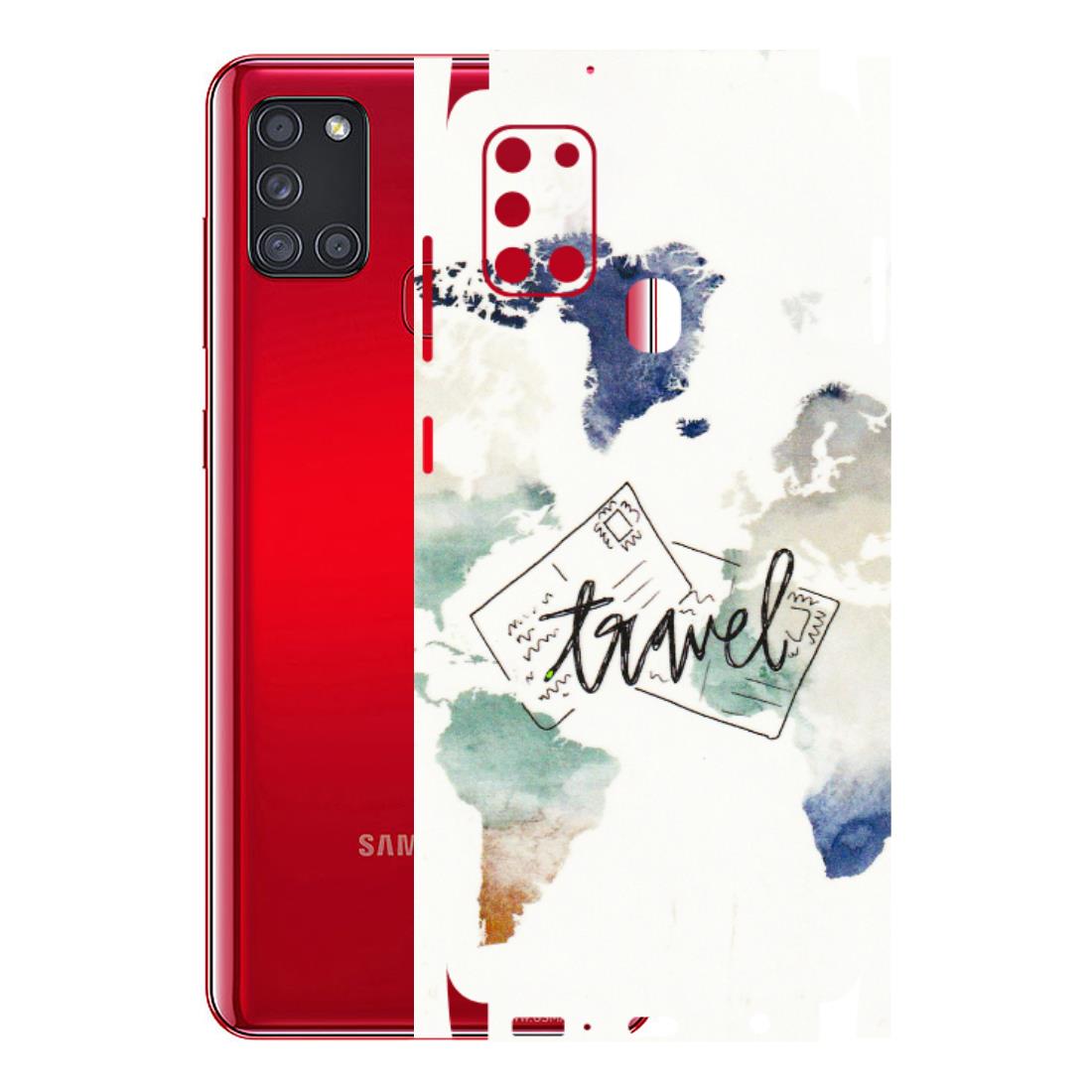 Samsung A/S Series Phone Skins (All Models) - Travel The World - 3D Embossed Finish (L-232) Samsung Galaxy A21S