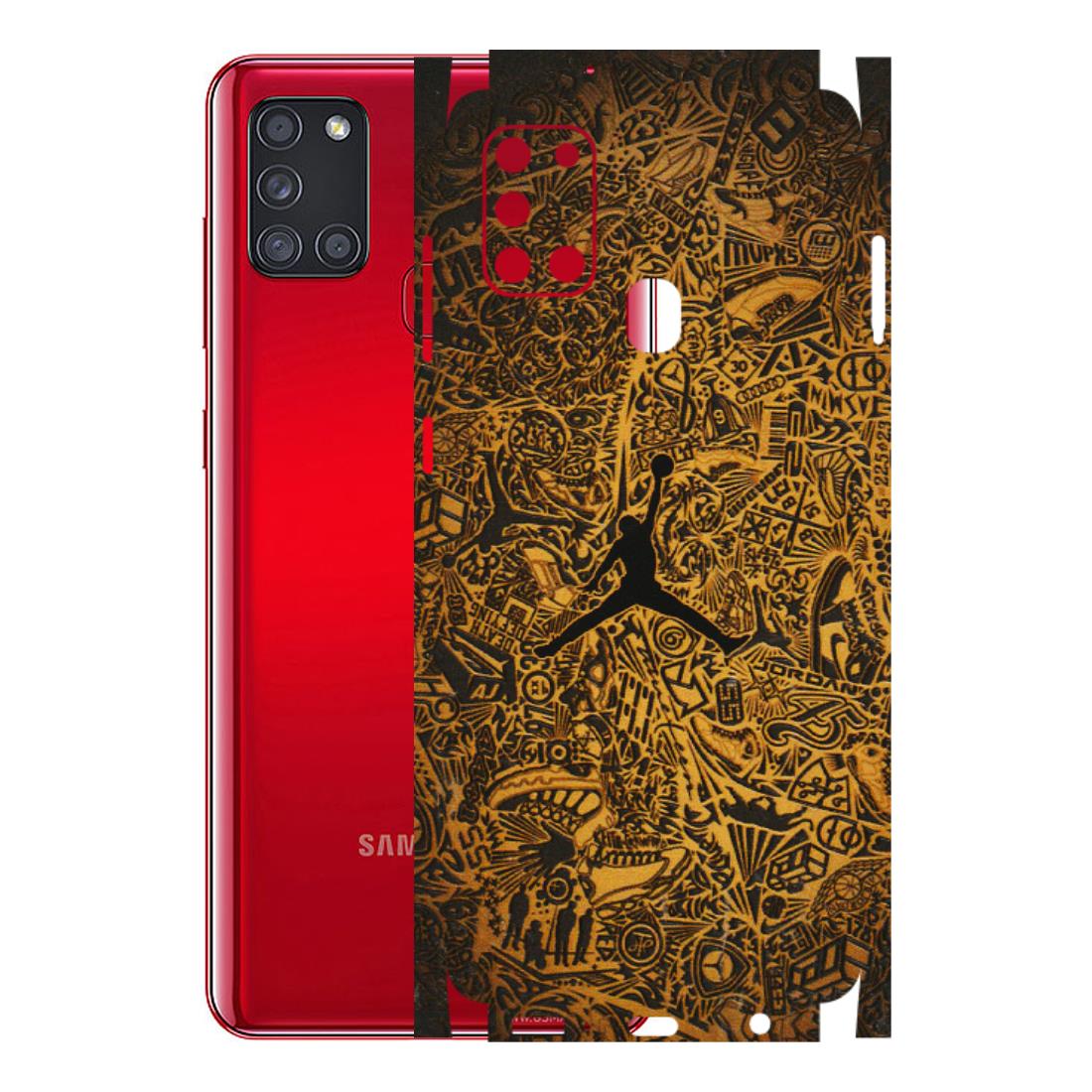 Samsung A/S Series Phone Skins (All Models) - Premium Gold Basketball Player - 3D Embossed Finish (L-236) Samsung Galaxy A21S
