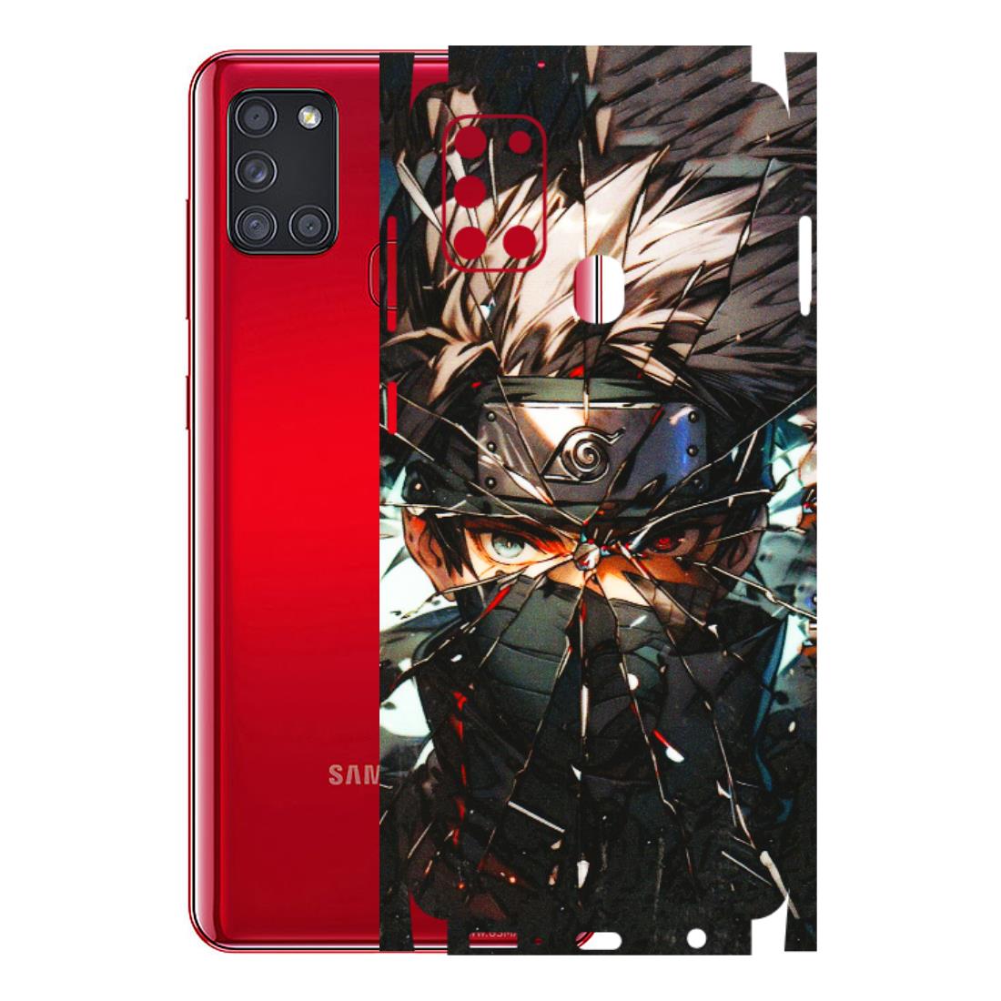 Samsung A/S Series Phone Skins (All Models) - Kakashi Shattered Glass Effect - 3D Embossed Finish (L-237) Samsung Galaxy A21S
