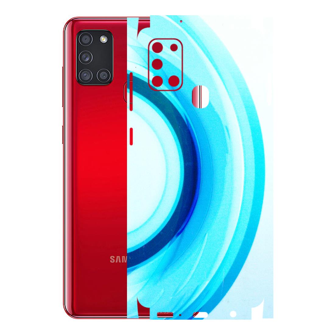 Samsung A/S Series Phone Skins (All Models) - The Blue Curve - 3D Embossed Finish (L-244) Samsung Galaxy A21S