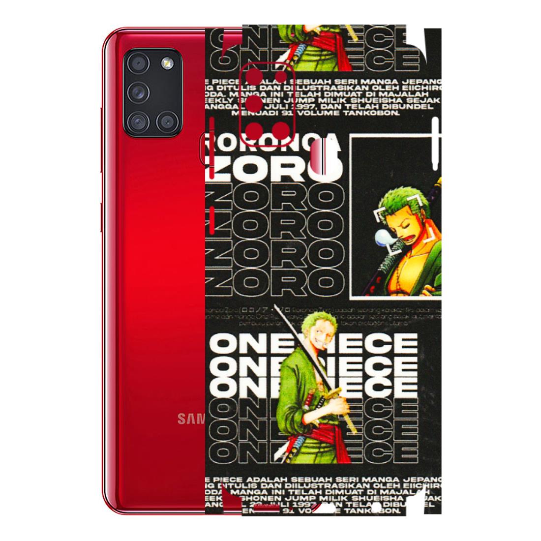 Samsung A/S Series Phone Skins (All Models) - One Piece Zoro - 3D Embossed Finish (L-250) Samsung Galaxy A21S