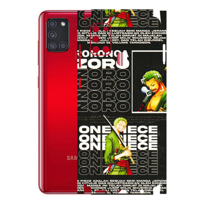 Samsung A/S Series Phone Skins (All Models) - One Piece Zoro - 3D Embossed Finish (L-250) Samsung Galaxy A21S