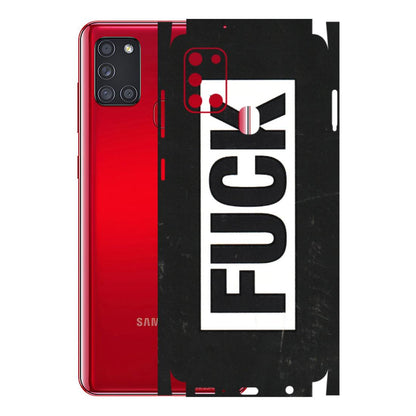 Samsung A/S Series Phone Skins (All Models) - The F Word - 3D Embossed Finish (L-255) Samsung Galaxy A21S