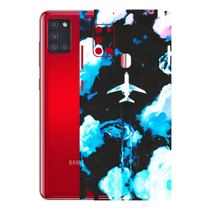 Samsung A/S Series Phone Skins (All Models) - Travel In Airline - 3D Embossed Finish (L-264) Samsung Galaxy A21S