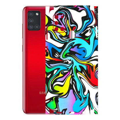 Samsung A/S Series Phone Skins (All Models) - Abstract Colour Paints - 3D Embossed Finish (L-271) Samsung Galaxy A21S