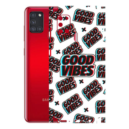 Samsung A/S Series Phone Skins (All Models) - Good Vibes - 3D Embossed Finish (L-282) Samsung Galaxy A21S