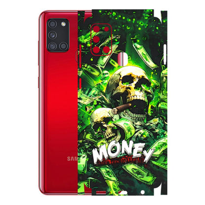 Samsung A/S Series Phone Skins (All Models) - Skull Money - 3D Embossed Finish (L-303) Samsung Galaxy A21S