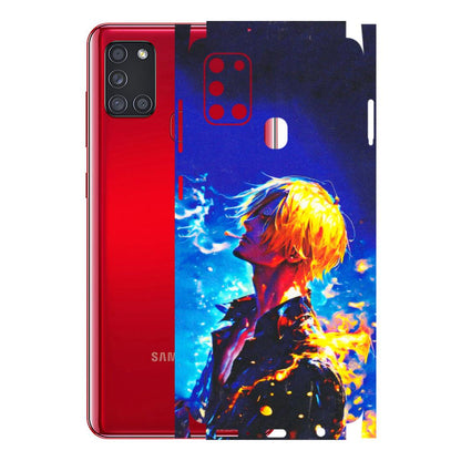 Samsung A/S Series Phone Skins (All Models) - Sanji Vinsmoke One Piece - 3D Embossed Finish (L-319) Samsung Galaxy A21S