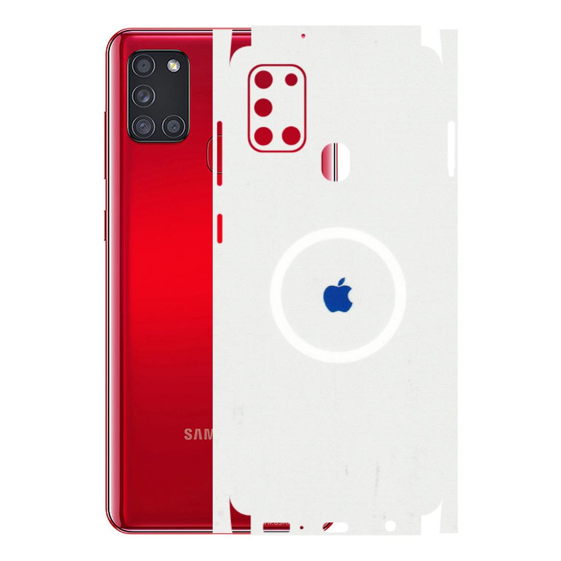 Samsung A/S Series Phone Skins (All Models) - iPhone Magsafe Logo - 3D Embossed Finish (L-320) Samsung Galaxy A21S