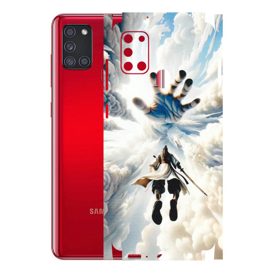 Samsung A/S Series Phone Skins (All Models) - Big Hand With Monkey King - 3D Embossed Finish (L-323) Samsung Galaxy A21S