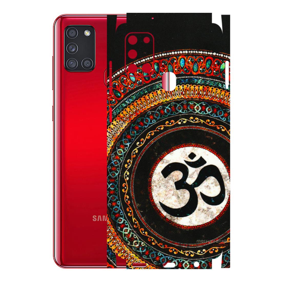 Samsung A/S Series Phone Skins (All Models) - Aum Chant Abstract - 3D Embossed Finish (L-42) Samsung Galaxy A21S