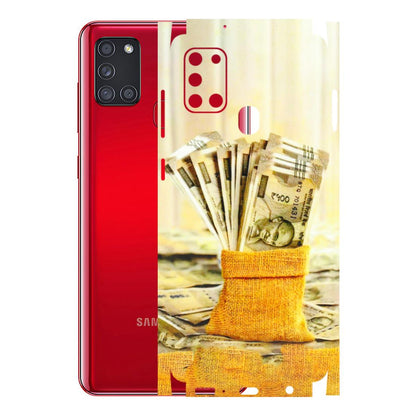 Samsung A/S Series Phone Skins (All Models) - Show Me The Money - 3D Embossed Finish (L-52) Samsung Galaxy A21S