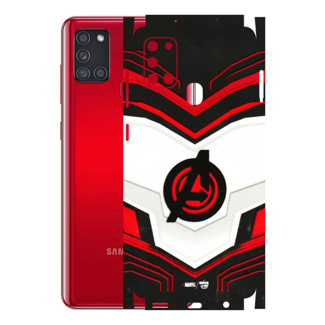 Samsung A/S Series Phone Skins (All Models) - Avengers Logo - 3D Embossed Finish (L-55) Samsung Galaxy A21S
