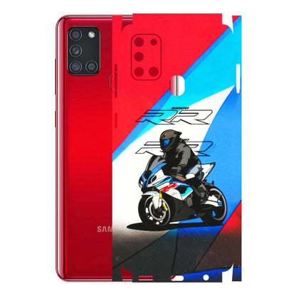 Samsung A/S Series Phone Skins (All Models) - Bikers Love - 3D Embossed Finish (L-58) Samsung Galaxy A21S