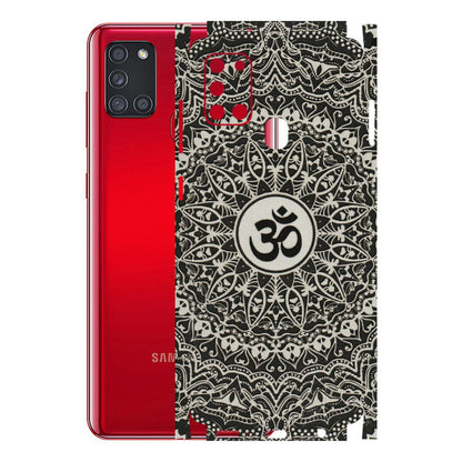 Samsung A/S Series Phone Skins (All Models) - Aum Elegant Mandala - 3D Embossed Finish (L-62) Samsung Galaxy A21S