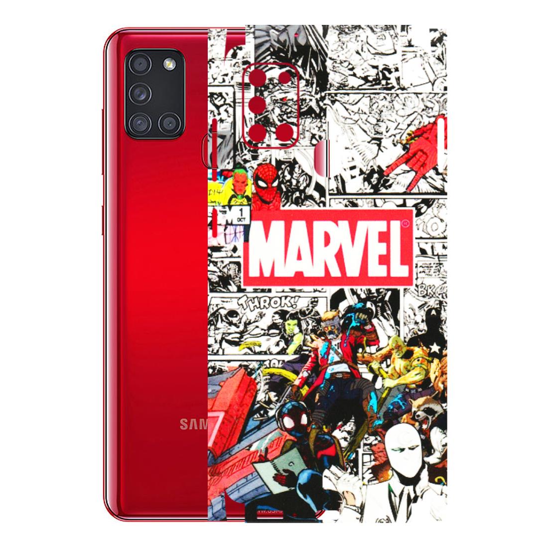 Samsung A/S Series Phone Skins (All Models) - Marvel Colorful Comic - 3D Embossed Finish (L-64) Samsung Galaxy A21S