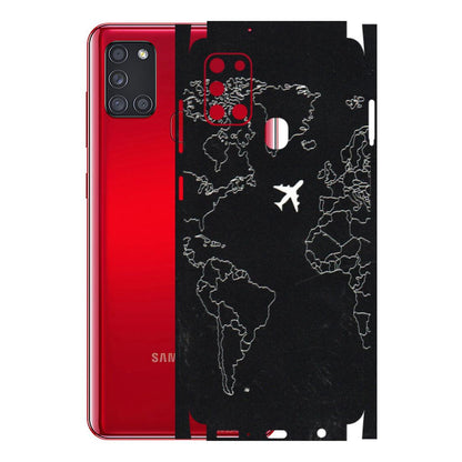 Samsung A/S Series Phone Skins (All Models) - Never Ending Travel - 3D Embossed Finish (L-79) Samsung Galaxy A21S