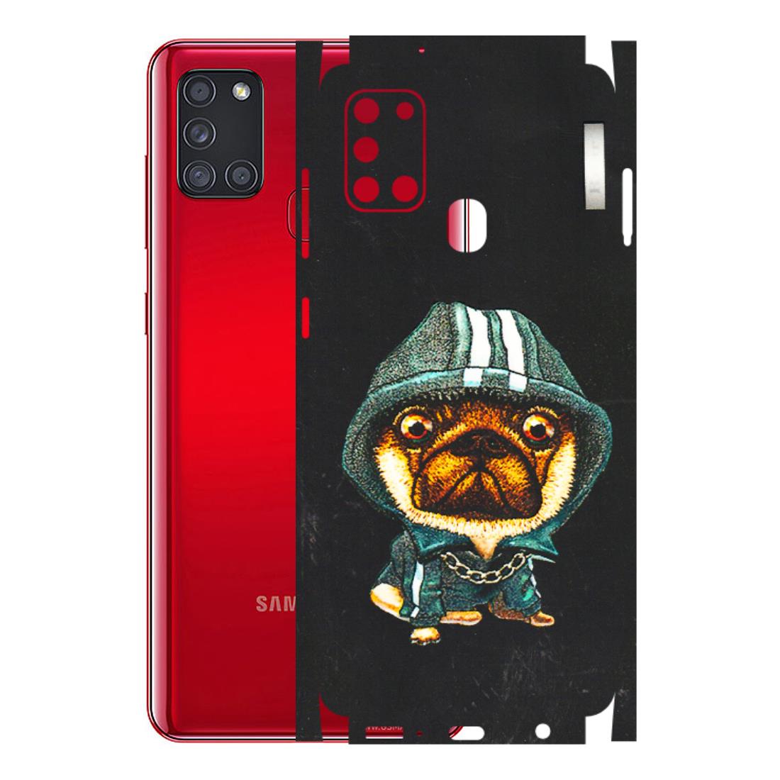 Samsung A/S Series Phone Skins (All Models) - Puppy N Hoodie - 3D Embossed Finish (L-90) Samsung Galaxy A21S