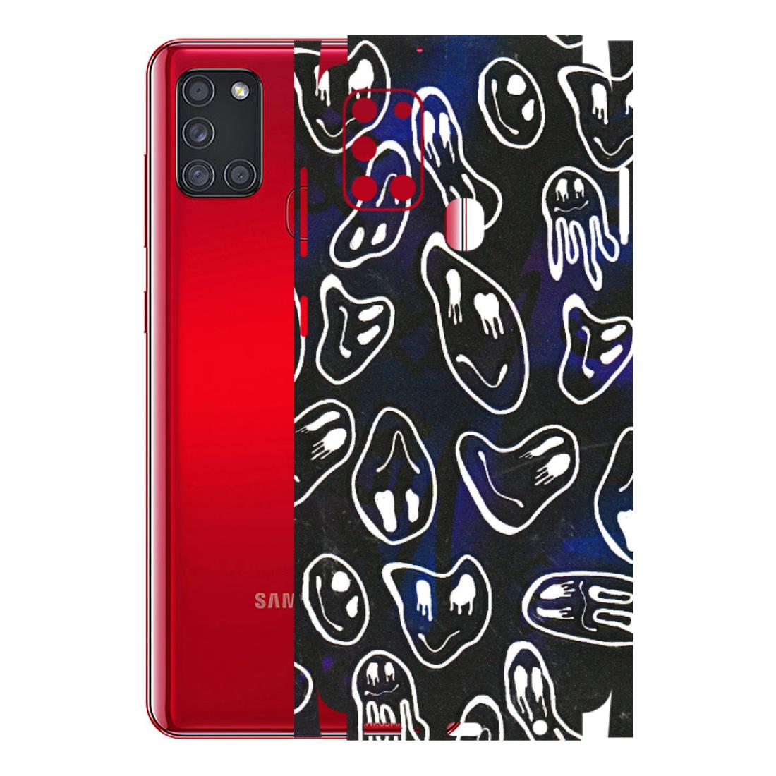 Samsung A/S Series Phone Skins (All Models) - Distorted Smileys - 3D Embossed Finish (L-92) Samsung Galaxy A21S