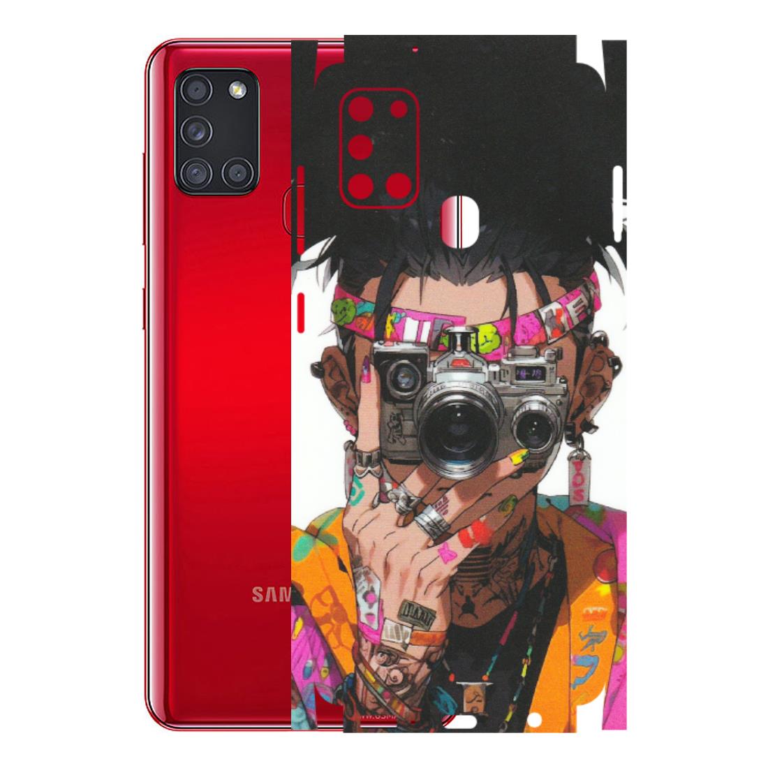 Samsung A/S Series Phone Skins (All Models) - Camera Lover Girl - Matte Finish (M-09) Samsung Galaxy A21S