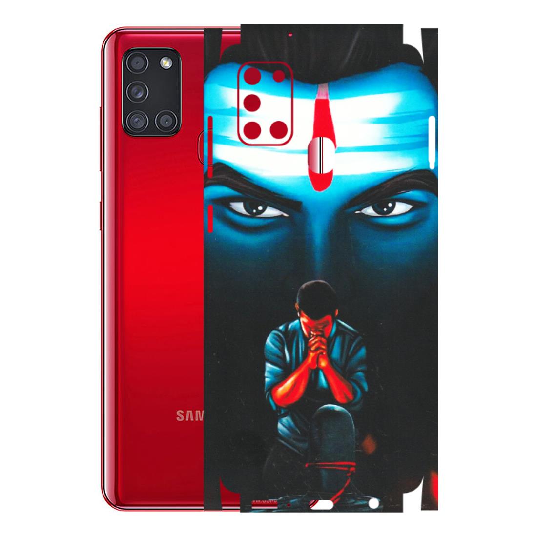 Samsung A/S Series Phone Skins (All Models) - Mahakal Bhakt - Matte Finish (M-112) Samsung Galaxy A21S