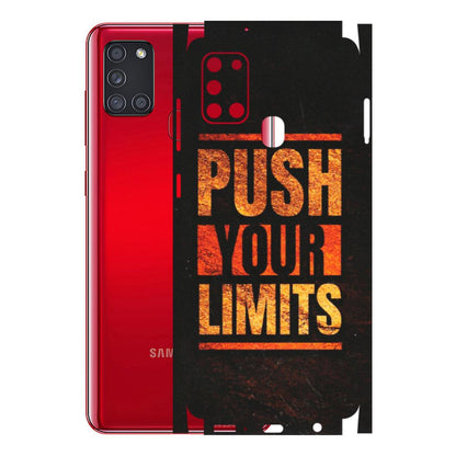 Samsung A/S Series Phone Skins (All Models) - Push Your Limits - Matte Finish (M-118) Samsung Galaxy A21S